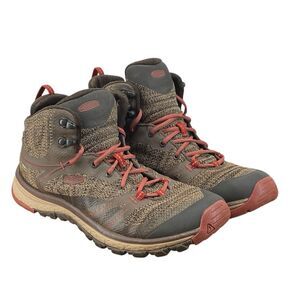 Keen Terradora II Mid Hiking Boots Women Size 10 Brown Waterproof Trail (HF33)